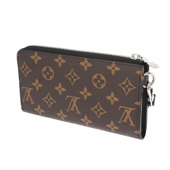 LOUIS VUITTON Monogram Macassar Brown / black M69407 Long wallet - Picture 5 of 14